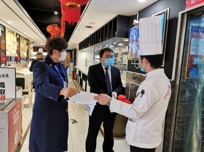 官渡区市场监督管理局精准指导餐饮企业复工复产